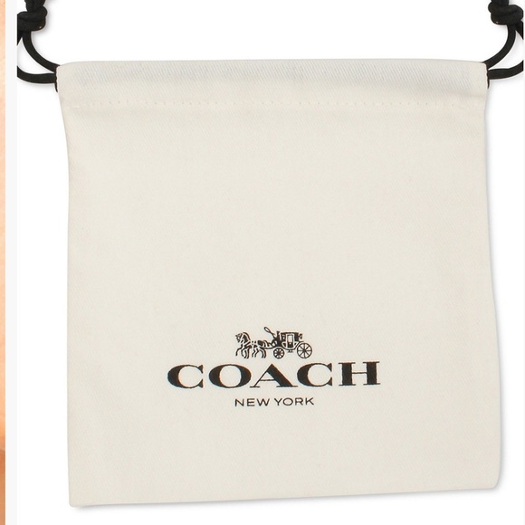 Coach Gold tone Cherry Huggies Hoop Earrings - Picture 3 of 8